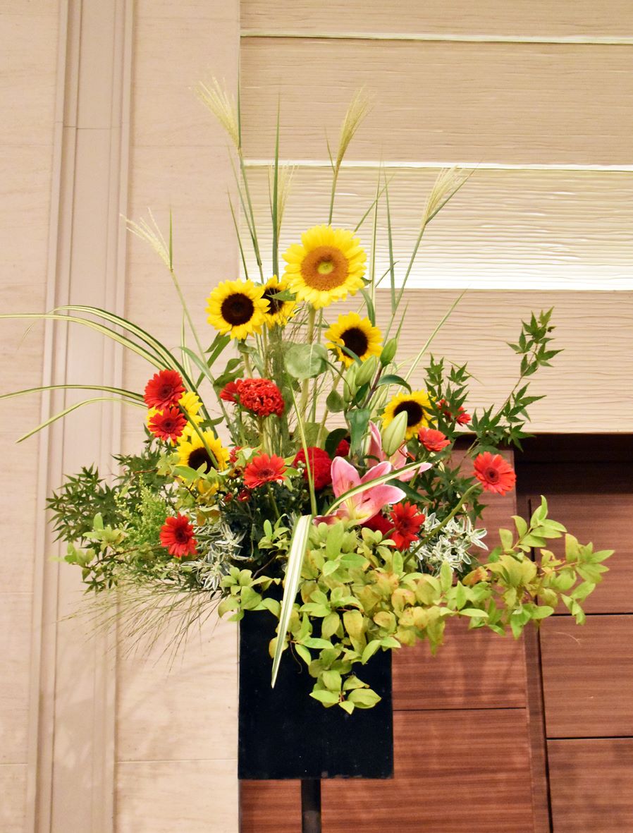 池坊名取・椙田通子さんの生け花